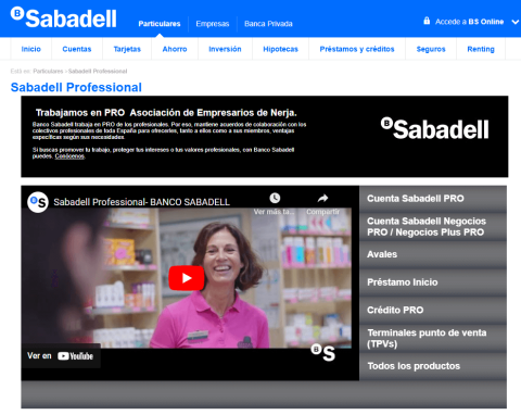 Actualización Convenio con Banco Sabadell